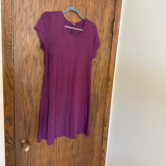 Old Navy Plum Knit Swing Dress - Picture 3 of 6